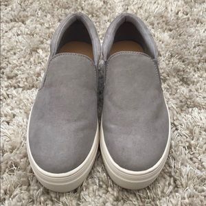 Gray Slip Ons